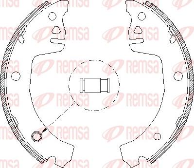 Remsa 4198.00 - Тормозные башмаки, барабанные autosila-amz.com