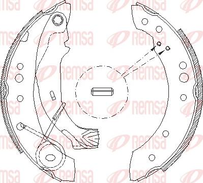 Remsa 4149.00 - Тормозные башмаки, барабанные autosila-amz.com