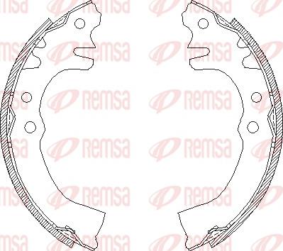 Remsa 4155.00 - Тормозные башмаки, барабанные autosila-amz.com