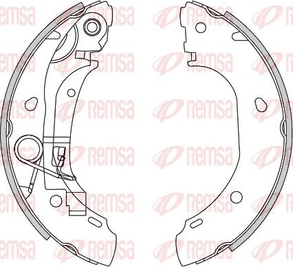 Remsa 4163.00 - 4163.00 колодки барабанные\ Fiat Ducato 11/15 models 02> autosila-amz.com