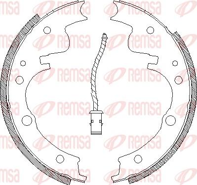 Remsa 4104.01 - Тормозные башмаки, барабанные autosila-amz.com