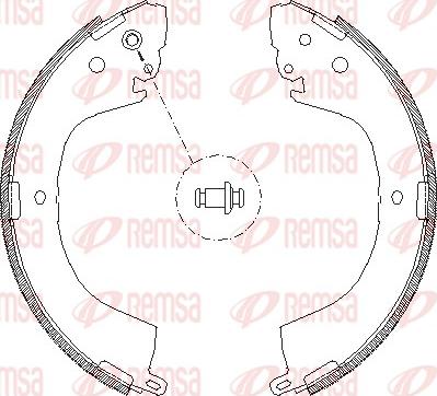 Remsa 4119.00 - Тормозные башмаки, барабанные autosila-amz.com