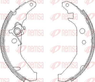 Remsa 4185.00 - Тормозные башмаки, барабанные autosila-amz.com