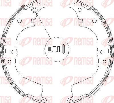 Remsa 4134.00 - Тормозные башмаки, барабанные autosila-amz.com