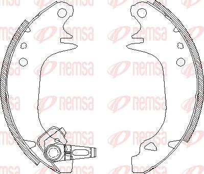 Remsa 4130.00 - Тормозные башмаки, барабанные autosila-amz.com