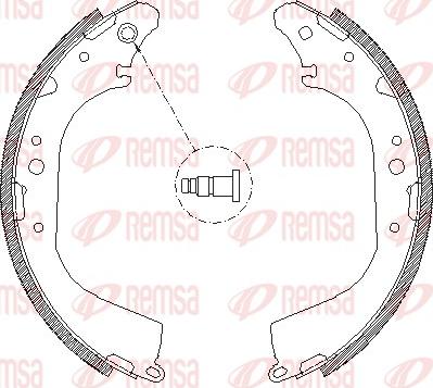 Remsa 4172.00 - Тормозные башмаки, барабанные autosila-amz.com