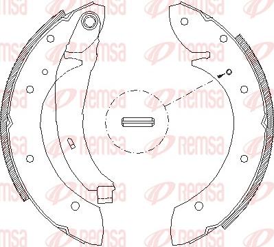 Remsa 4396.02 - Тормозные башмаки, барабанные autosila-amz.com