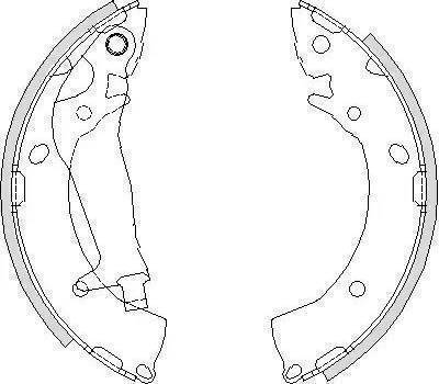 BOSCH 0 986 487 834 - Колодки 0986487697 барабанные задние 203 32 Hyundai Getz 1.1-1.6 1.5CRDi 02- ABS autosila-amz.com