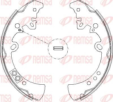 Remsa 4218.00 - Тормозные башмаки, барабанные autosila-amz.com