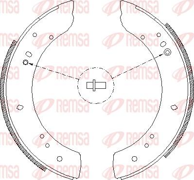 Remsa 4283.00 - Тормозные башмаки, барабанные autosila-amz.com