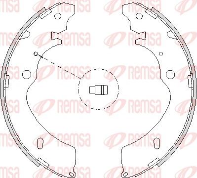 Remsa 4224.00 - Тормозные башмаки, барабанные autosila-amz.com