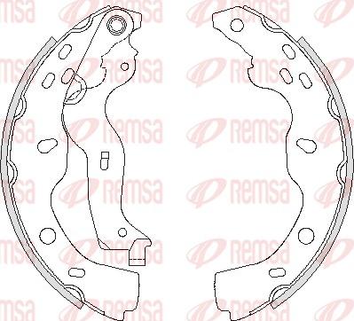 Remsa 4227.00 - Тормозные башмаки, барабанные autosila-amz.com