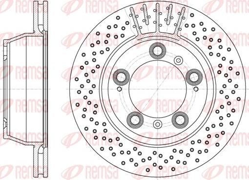 Remsa 6941.10 - Тормозной диск autosila-amz.com