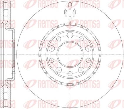 Remsa 6964.10 - Тормозной диск autosila-amz.com