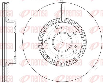 Remsa 6962.10 - Тормозной диск autosila-amz.com