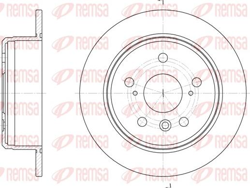 Remsa 6904.00 - Тормозной диск autosila-amz.com