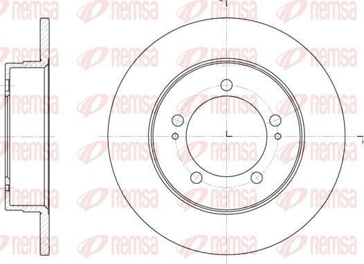 Remsa 6918.00 - Тормозной диск autosila-amz.com