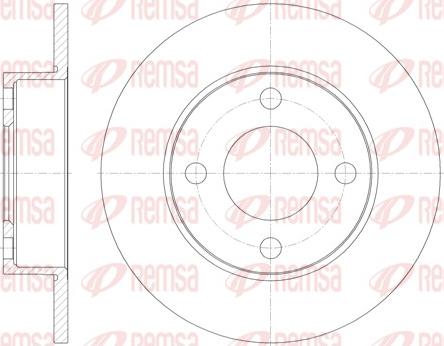 Remsa 6917.00 - Тормозной диск autosila-amz.com