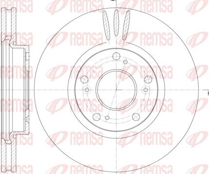 Remsa 6985.10 - Тормозной диск autosila-amz.com