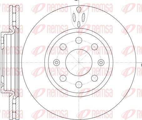 Remsa 6981.10 - Тормозной диск autosila-amz.com