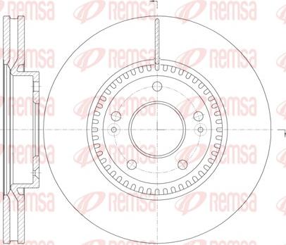 Remsa 6988.10 - Тормозной диск autosila-amz.com