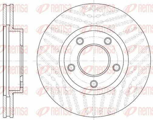 Remsa 6932.10 - Тормозной диск autosila-amz.com