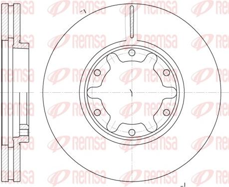 Remsa 6925.10 - Тормозной диск autosila-amz.com