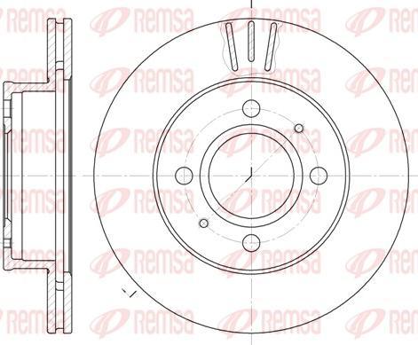 Remsa 6927.10 - Тормозной диск autosila-amz.com