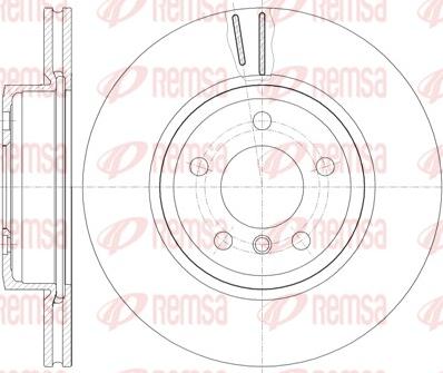 Remsa 6978.10 - Тормозной диск autosila-amz.com