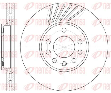 Remsa 6494.10 - Тормозной диск autosila-amz.com