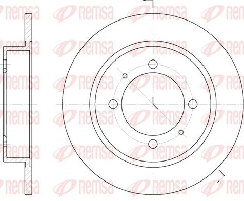 Remsa 6447.00 - Тормозной диск autosila-amz.com