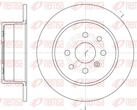 Remsa 6454.00 - Тормозной диск autosila-amz.com