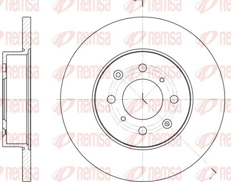 Remsa 6451.00 - Тормозной диск autosila-amz.com