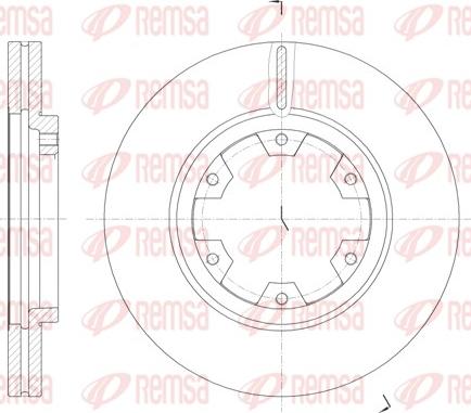 Remsa 6466.10 - Тормозной диск autosila-amz.com