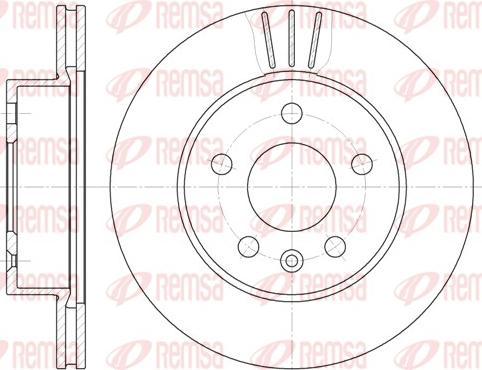 Remsa 6460.10 - Тормозной диск autosila-amz.com