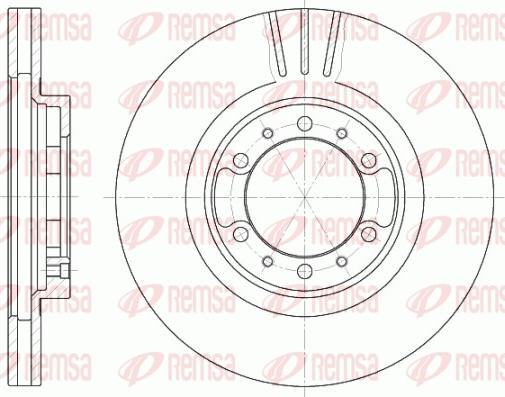 Remsa 6462.10 - Тормозной диск autosila-amz.com