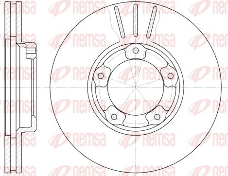 Remsa 6405.10 - Тормозной диск autosila-amz.com