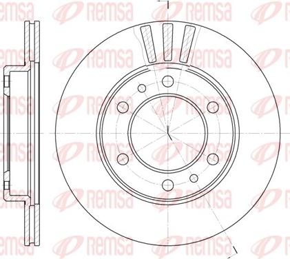 Remsa 6408.10 - Тормозной диск autosila-amz.com