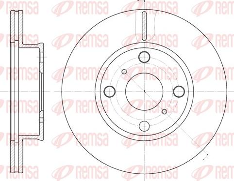 Remsa 6402.10 - Тормозной диск autosila-amz.com