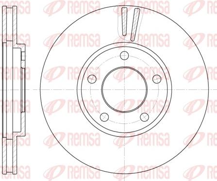 Remsa 6419.10 - Тормозной диск autosila-amz.com