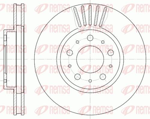 Remsa 6410.10 - Тормозной диск autosila-amz.com