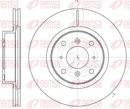 Remsa 6484.10 - Тормозной диск autosila-amz.com