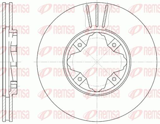Remsa 6485.10 - Тормозной диск autosila-amz.com