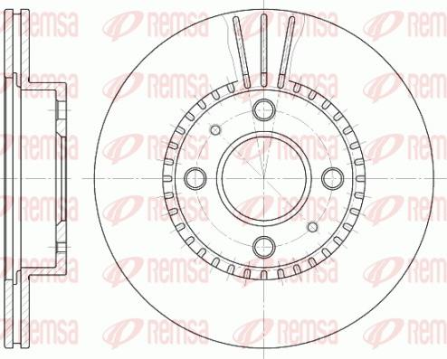 Remsa 6430.10 - Тормозной диск autosila-amz.com