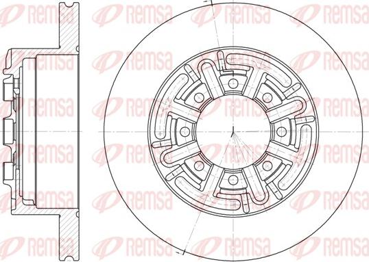 Remsa 6420.00 - Тормозной диск autosila-amz.com