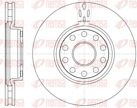 Remsa 6479.10 - Тормозной диск autosila-amz.com