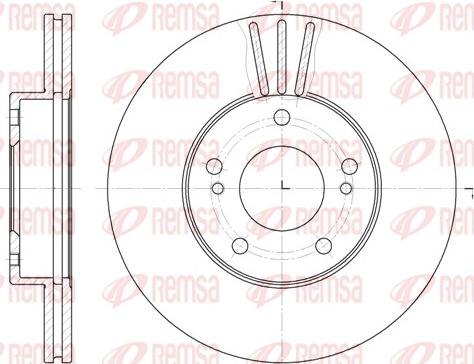 Remsa 6474.10 - Тормозной диск autosila-amz.com