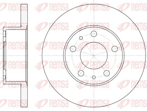 Remsa 6473.00 - Тормозной диск autosila-amz.com