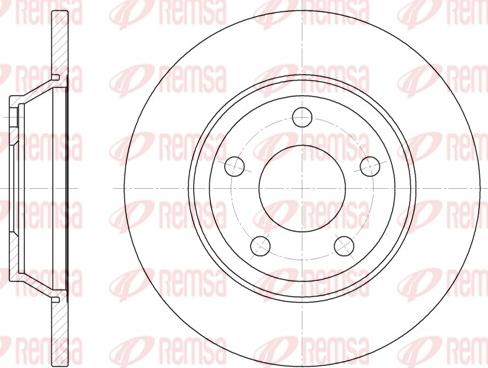 Remsa 6472.00 - Тормозной диск autosila-amz.com