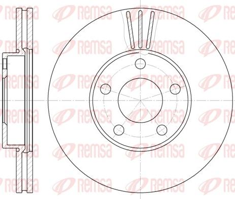 Remsa 6549.10 - Тормозной диск autosila-amz.com